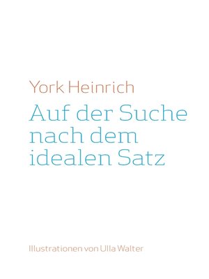 cover image of Auf der Suche nach dem idealen Satz